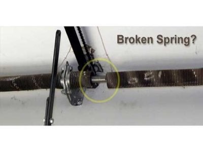 Broken Garage Door Spring Replacement